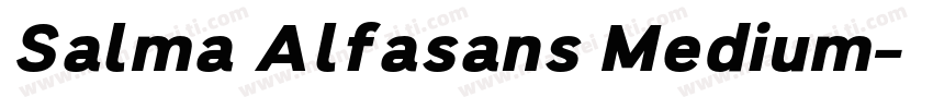 Salma Alfasans Medium字体转换